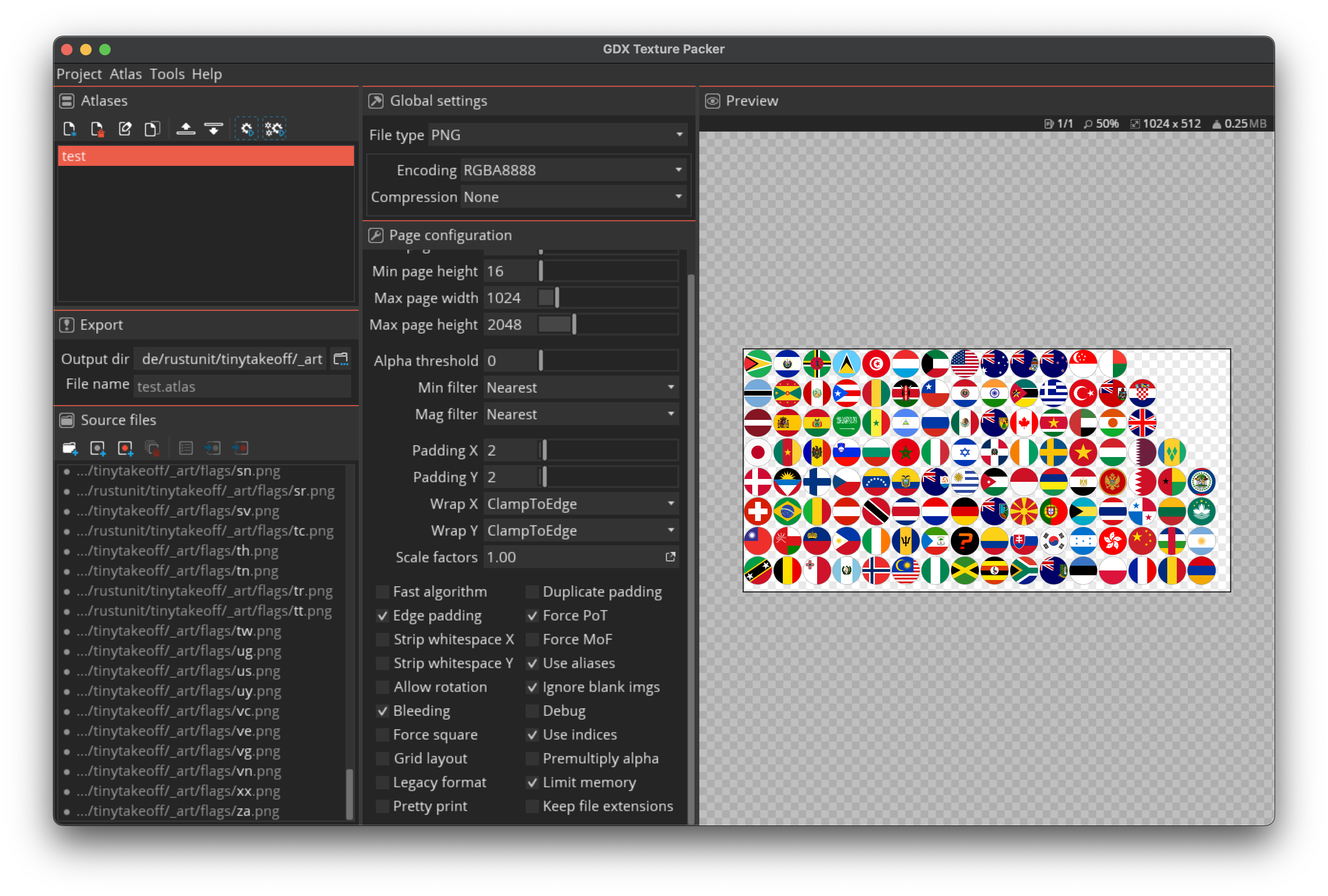 gdx atlas packer GUI example